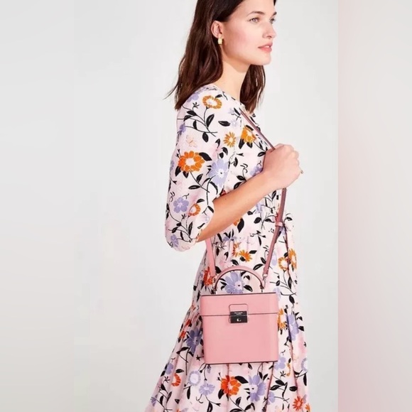 Kate Spade Handbags - Kate Spade, Pink Clutch or Crossbody, Duster Included, NWT!!